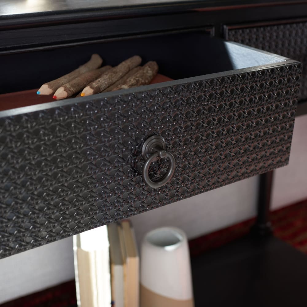 SAFAVIEH Albertha 2-Drawer Console Table - 35.5" W x 13" L x 29.5" H - 36"Wx13"Dx30"H