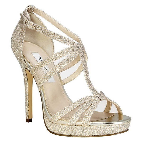 Nina Womens Fanetta Open Toe Ankle Strap D-orsay Pumps