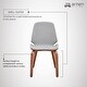 preview thumbnail 39 of 62, Brinley Walnut or Black Wood Upholstered Dining Chair