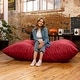 preview thumbnail 41 of 95, Jaxx 5.5' Huge Bean Bag Floor Pillow and Lounger for Adults - Microsuede Cinnabar
