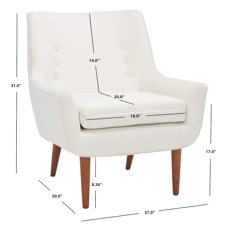 SAFAVIEH Hilma Accent Chair - 27" W x 30" D x 31" H - 27Wx30Dx31H
