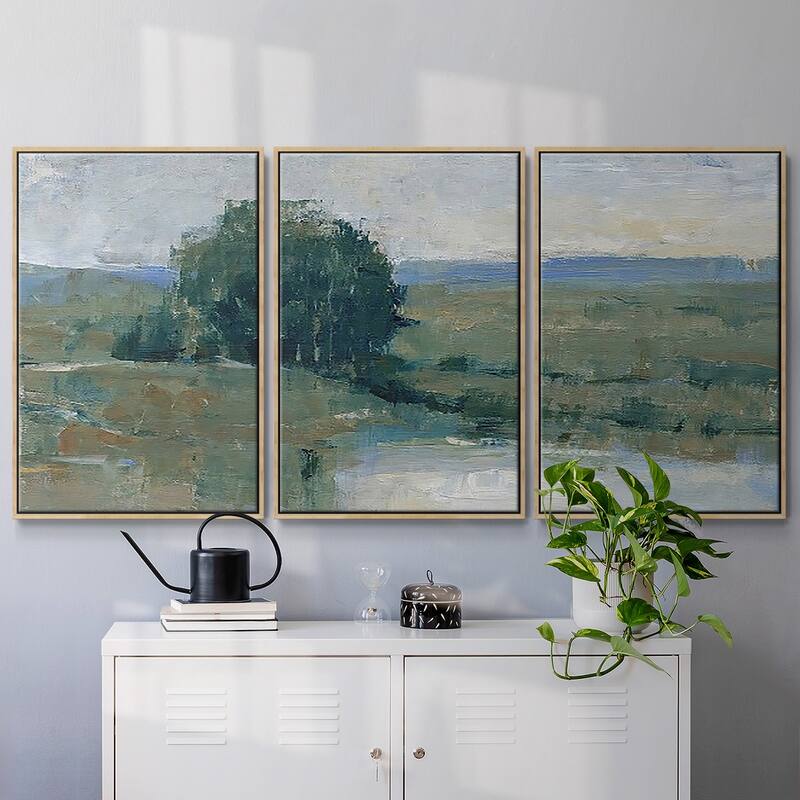 Riverbank Impression I - Multi Piece Framed Canvas