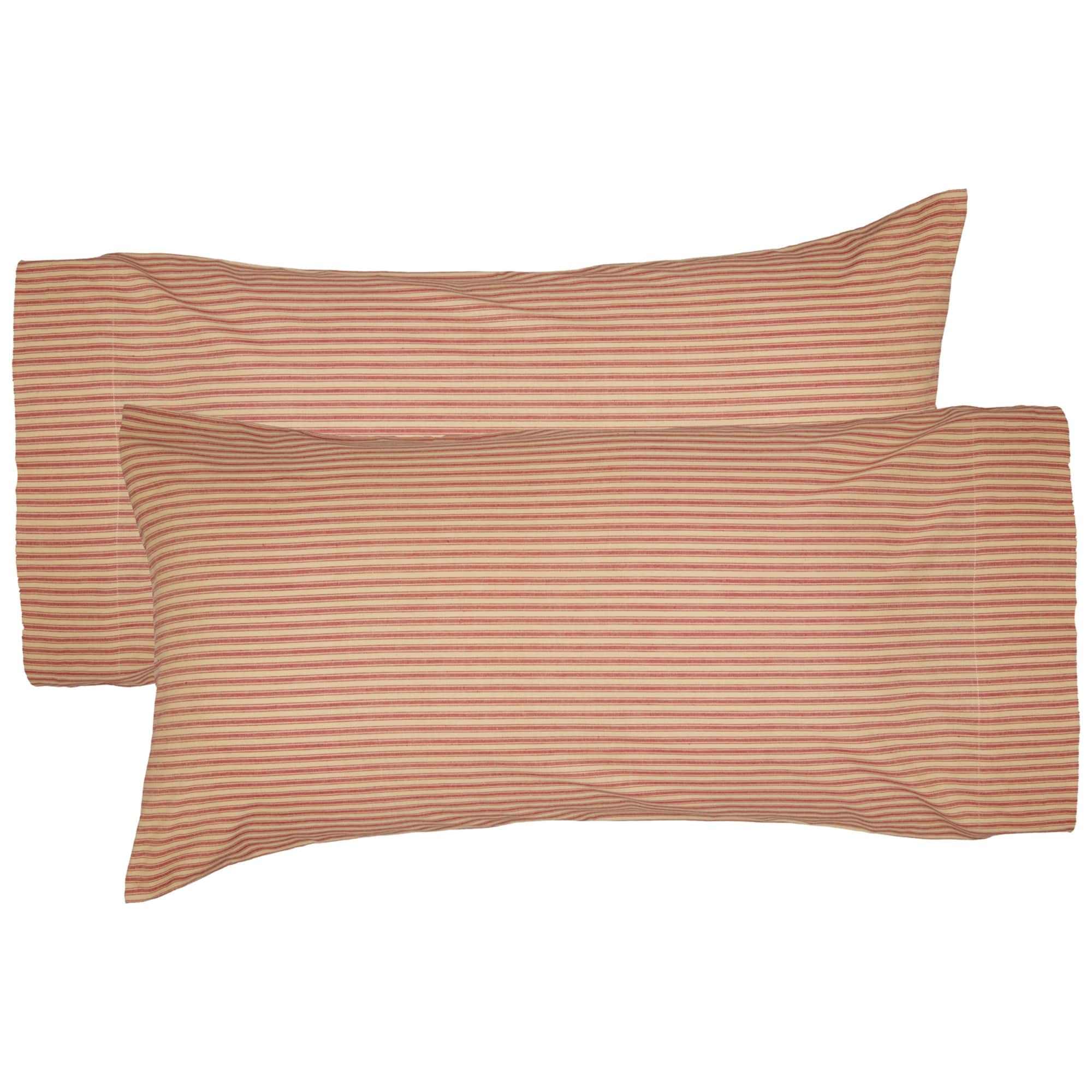 red striped pillow cases