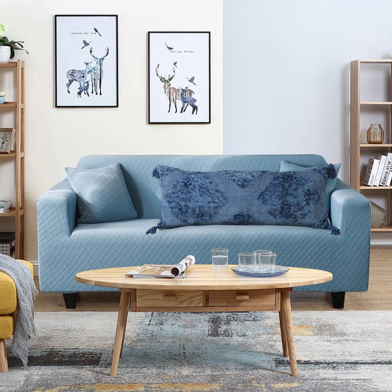 Sevita Deep Blue Traditional Textured Medallion Throw Pillow