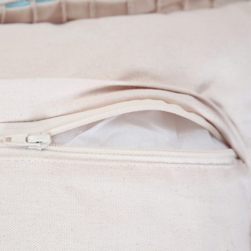 Sevita Guapo Casual Solid Stitched Edge Cotton Throw Pillow