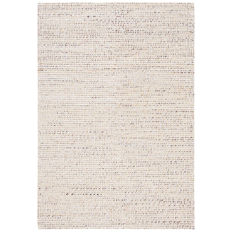 SAFAVIEH Handmade Vermont Coretta Wool Rug - 6' Square - Ivory/Silver