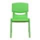 preview thumbnail 25 of 47, 4 Pack Plastic Stack School Chair with 12" Seat Height - Kids Chair