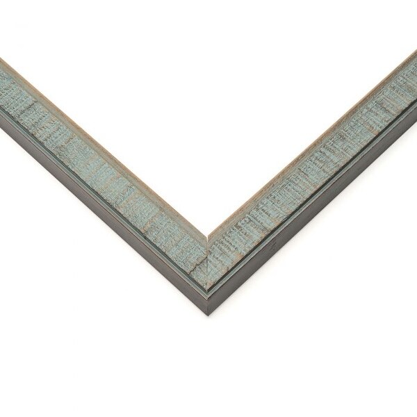 28x27 Stately Blue Wood Picture Frame - With Acrylic Front and Foam Board Backing - Stately Blue (solid wood)