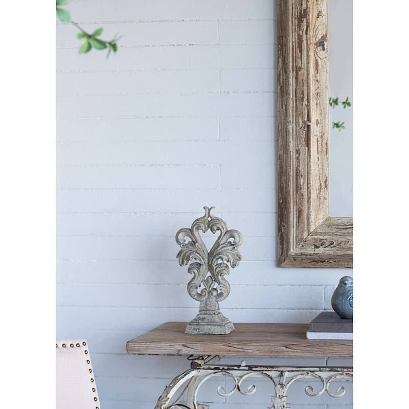 Traditional Style Cement Sculptural Decoration - 15"