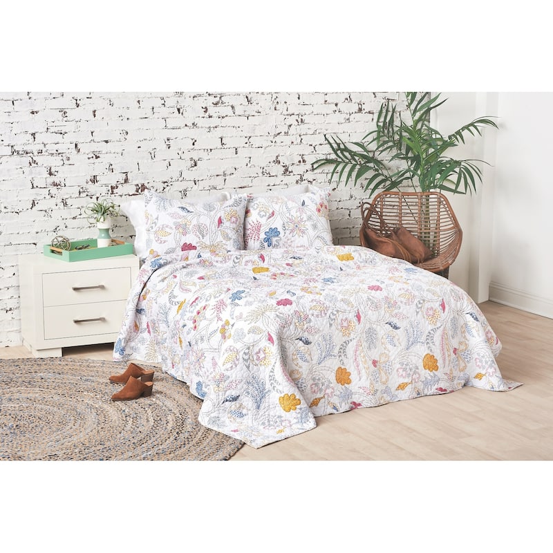 Brie Quilt - Pink - King