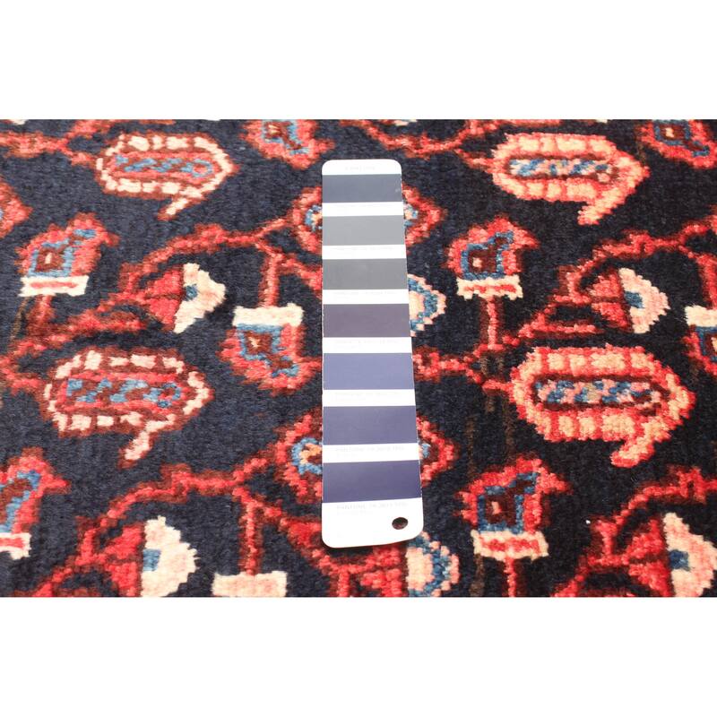 ECARPETGALLERY Hand-knotted Andelz Navy Wool Rug - 3'7 x 9'8