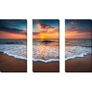 "Cloudscape Over The Sea 4" 3 Piece Set on Canvas - Bed Bath & Beyond ...