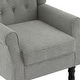 preview thumbnail 29 of 76, Button-Tufted Accent Chair Wingback Armchair - 38"H