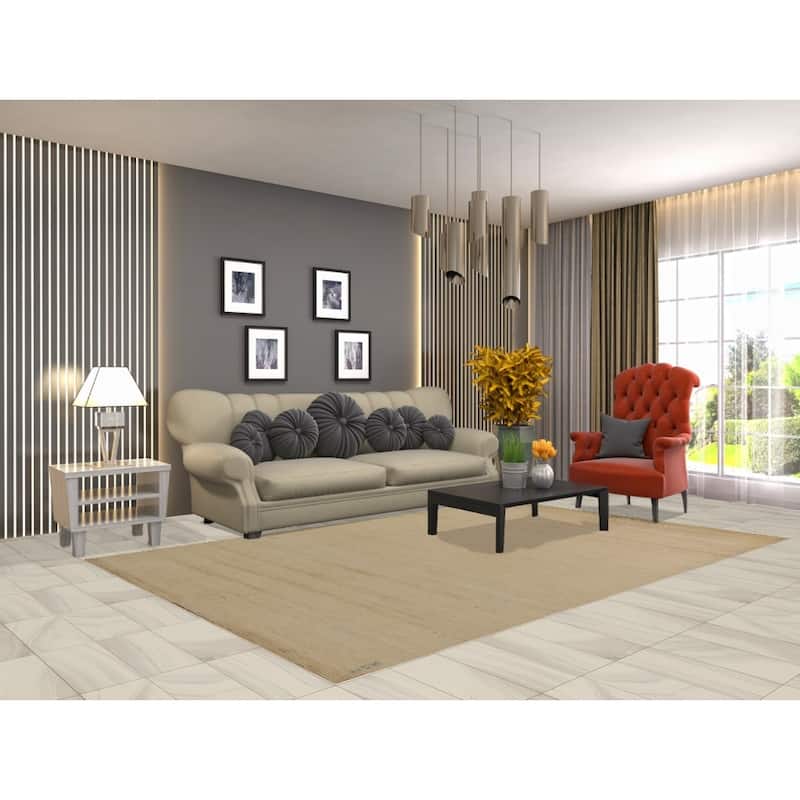 Gabbeh Modern Area Rug Handmade Wool Carpet - 6'0"x 9'2"