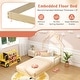 preview thumbnail 31 of 31, Costway Twin Size Floor Bed for Kids with Chimney Headboard & Handrail