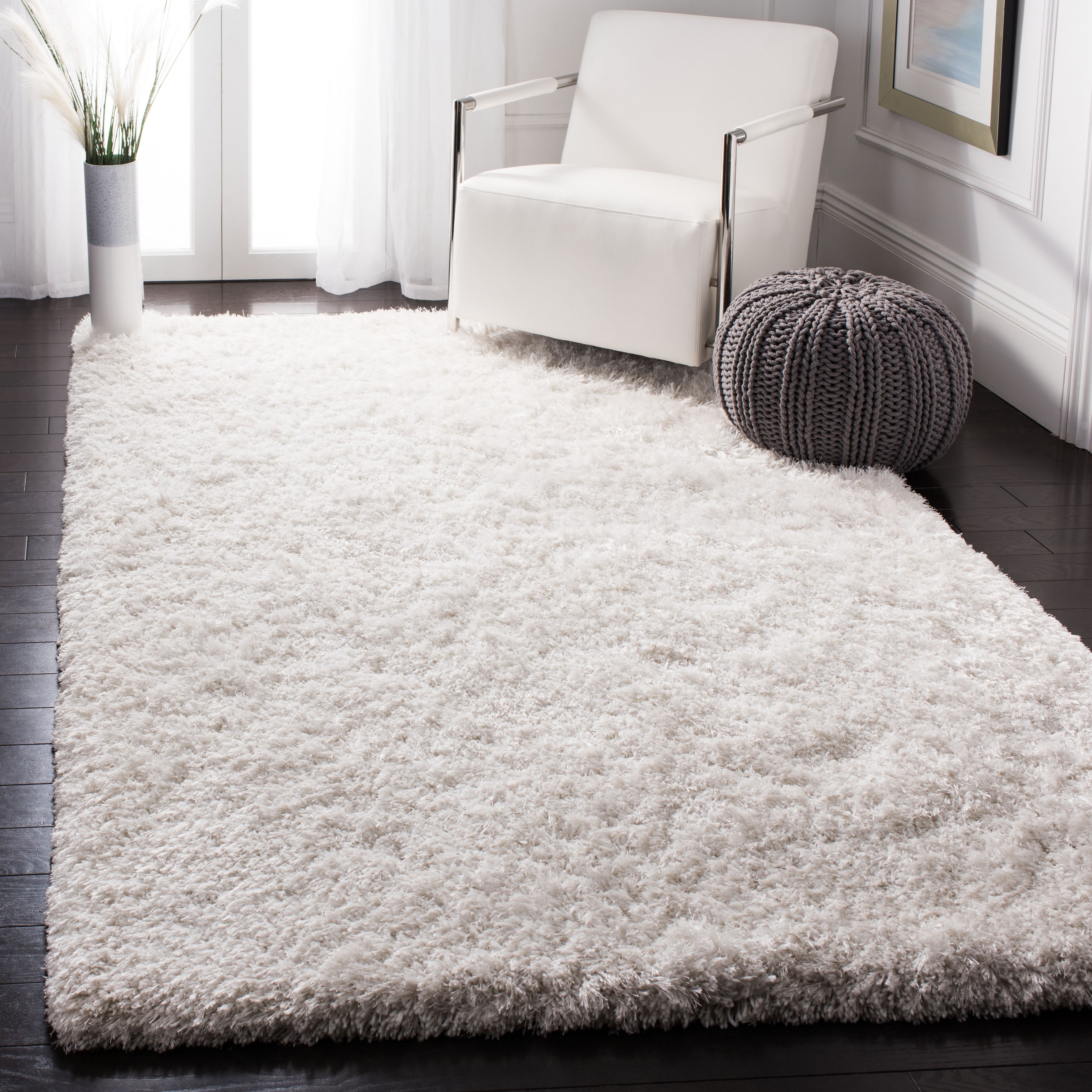 Shop Safavieh Handmade Atlantic Shag Etha Shag Solid Polyester Rug On Sale Overstock 25725839