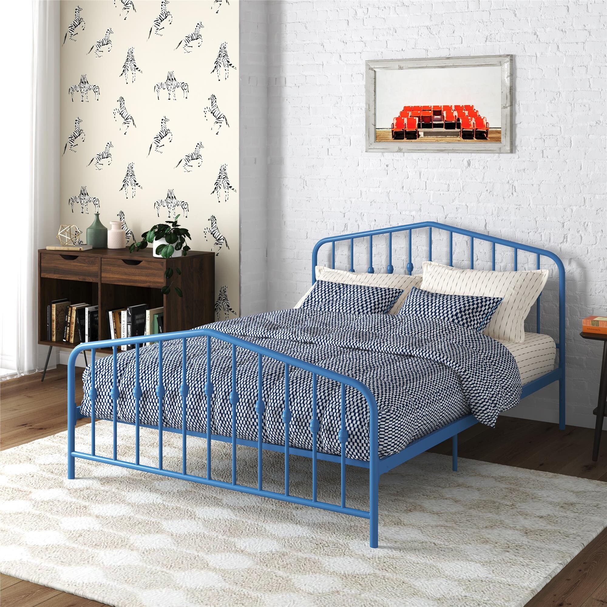 The Novogratz Bushwick Metal Platform Bed Frame - Bed Bath