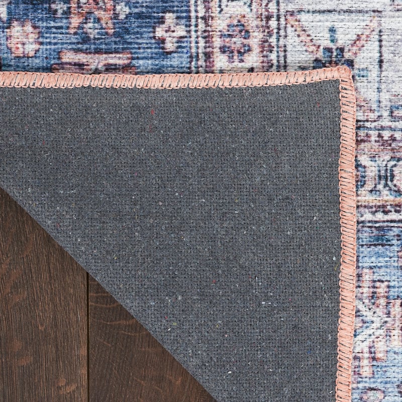 Brilliance Machine Washable Persian Vintage Medallion Area Rug