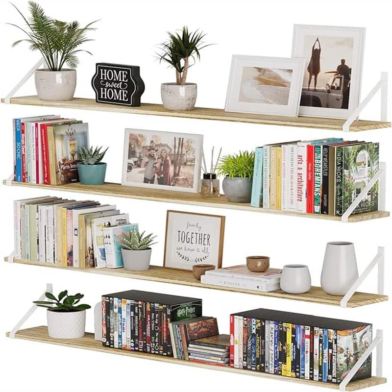 Floating Shelves - 6"D x 48"W x 7"H - 6"D x 48"W x 7"H - Rustic