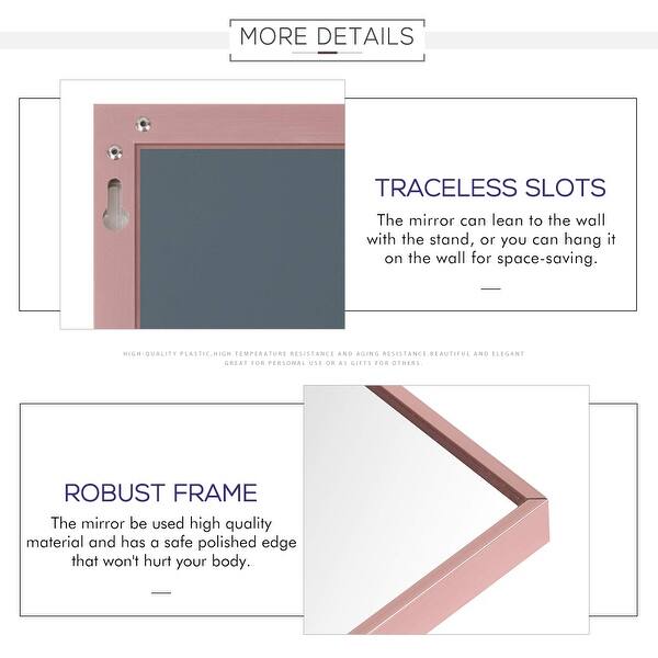 Shop Full Length Aluminum Alloy Rectangle Floor Standing Mirror