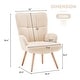 preview thumbnail 33 of 46, FERPIT Rocking Accent Chair Teddy Upholstered Glider Nursery Accent Chair Padded Seat with High Backrest for Living Room