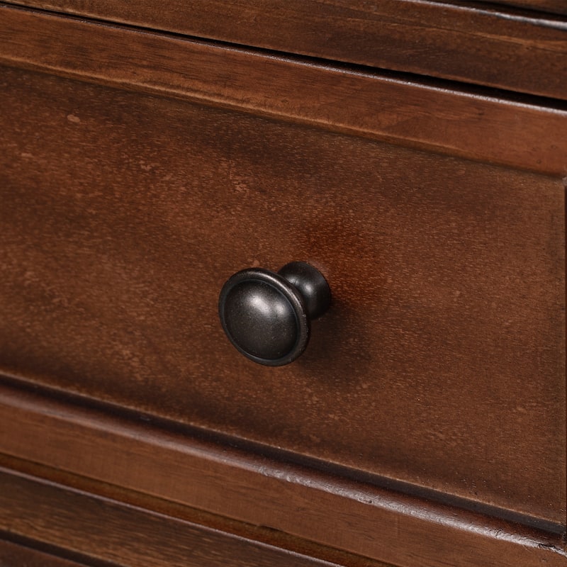 3-Drawer Storage Wood Cabinet, End Table with Pull out Tray