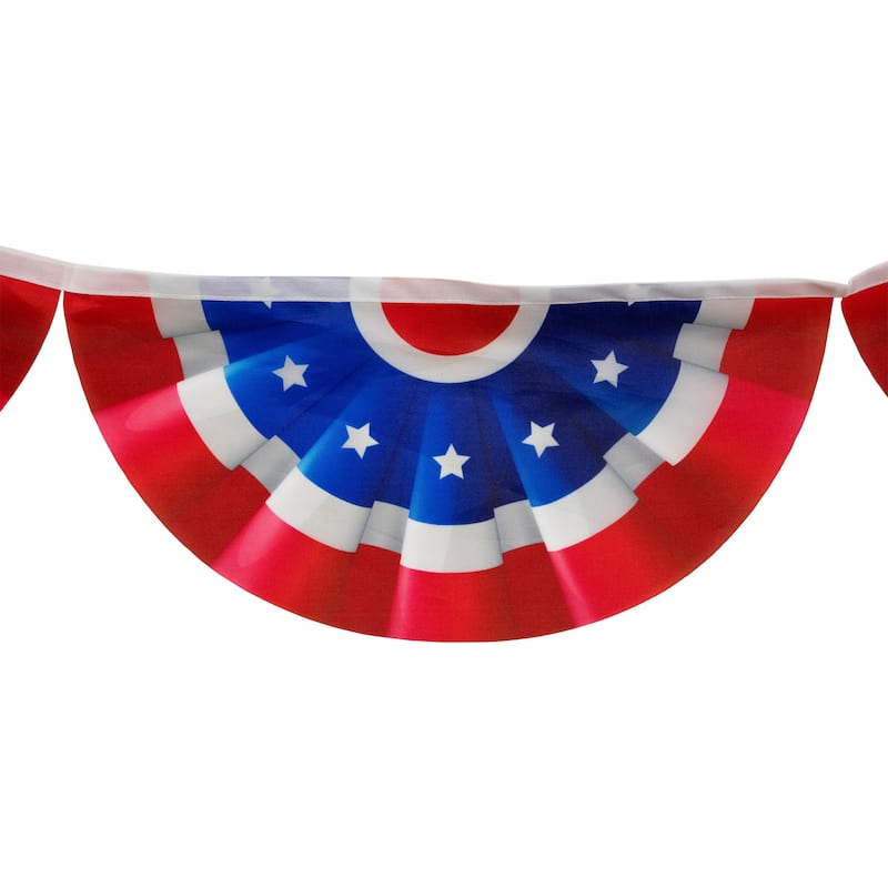 9.75' Americana USA Flag Bunting Hanging Wall Banner