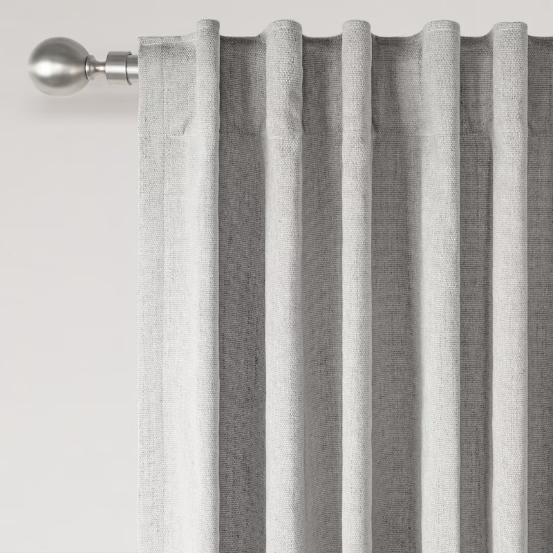 Chenille Blackout Back Tab Curtain Pair(2 panels)