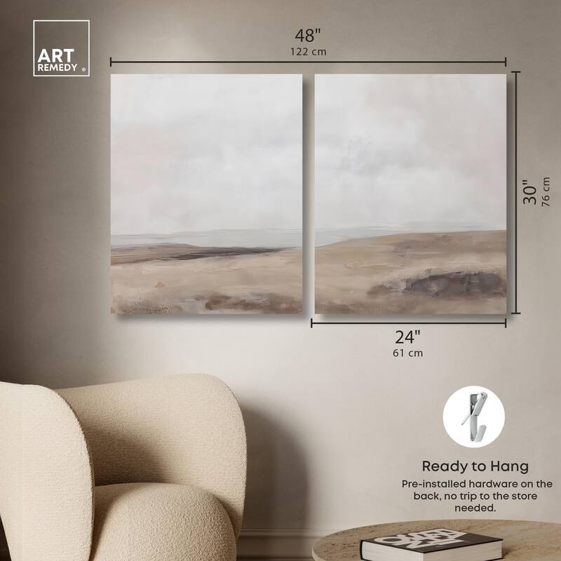 Quietude II Canvas Set of 2 by Art Remedy, Gallery Wrapped