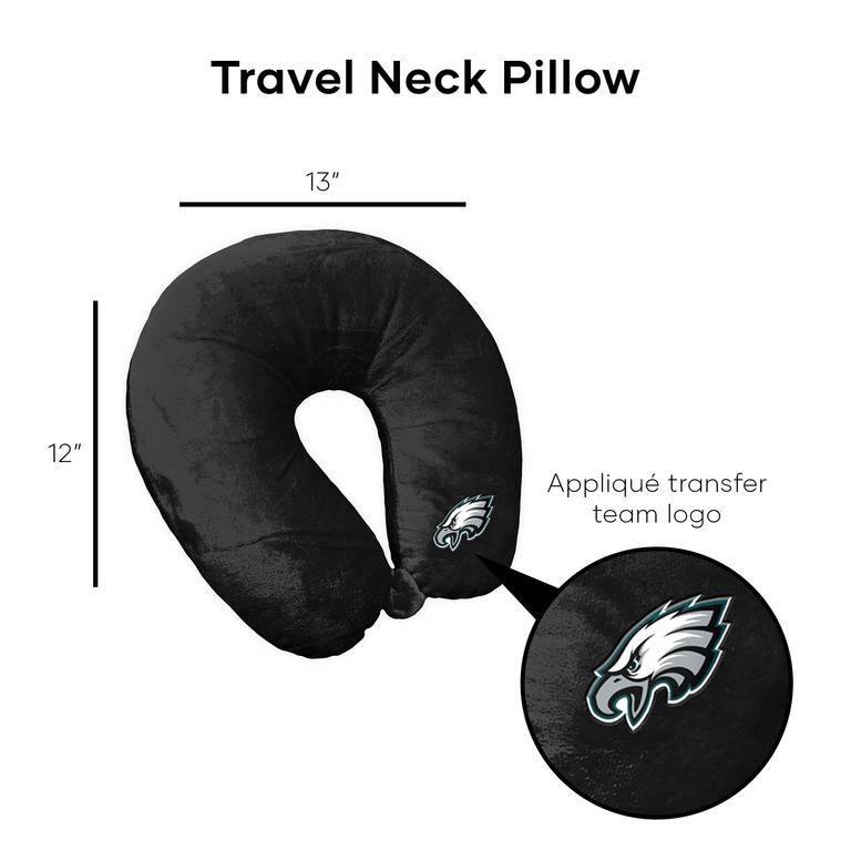 NFL Black Travel Neck Pillow