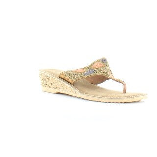 Kenneth Cole REACTION Womens Playful Wedge Sandal Tan Size 90 Kenneth Cole REACTION Womens Playful Wedge Sandal Tan Size 90