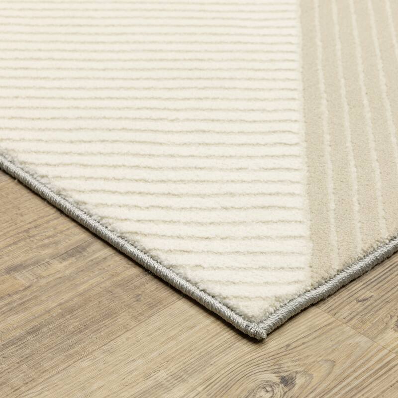 Style Haven Ripley Modern Geometric Mixed Pile Area Rug