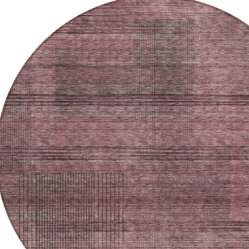 HomeRoots Striped Transitional Rectangle Outdoor Rug