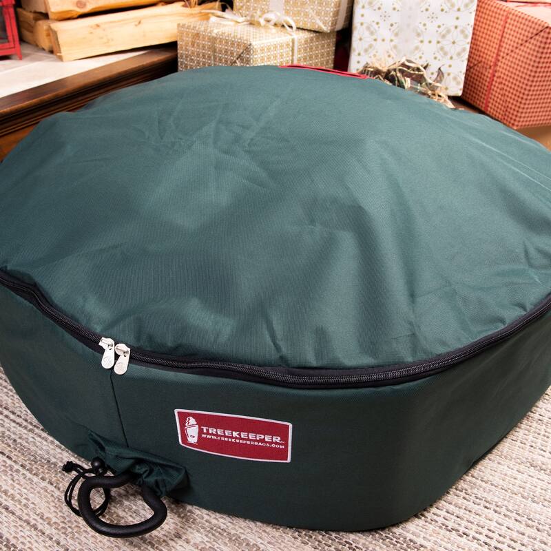 30 in. Padded Christmas Wreath Storage Container