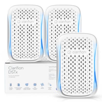 Portable Air Purifier (3 Pack) - Plug In Air Ionizer HEPA Air Filter, Mini Air Purifiers For Bedroom With Dust, Smoke