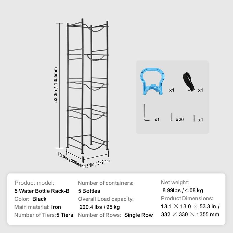 Water Jug Holder Heavy Duty Water Jug Rack for Kitchen, Office, Living Room