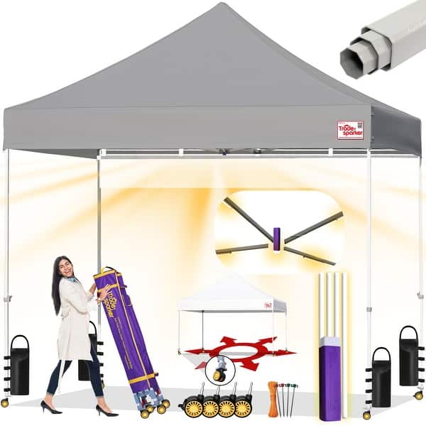 dimension image slide 0 of 34, Tradesparker ez Pop-Up Canopy Tent Commercial Instant Shade