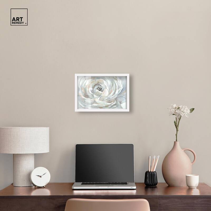 Powdery Peony Shadowbox by Art Remedy