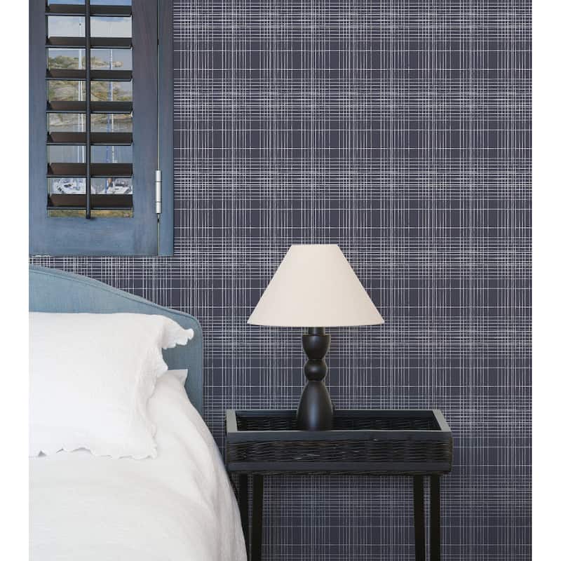 Galerie Wallcoverings Deauville 2 Nautical Sea Plaid Non-woven Matte Wallpaper Roll