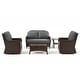 preview thumbnail 14 of 24, 5-Piece Outdoor Rattan Seating Set with Swivel Chairs & Coffee Table