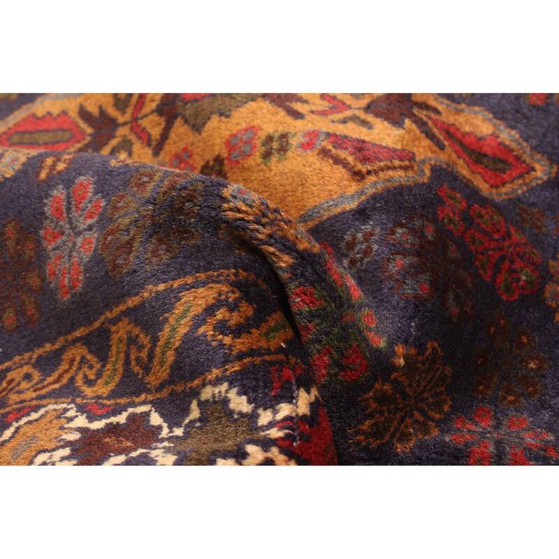 ECARPETGALLERY Hand-knotted Teimani Dark Navy Wool Rug - 2'8 x 3'7