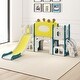 preview thumbnail 12 of 16, Kinbor Toddler Slide PlaySet - Kids Slide with Basketball Hoop, Toddler Indoor Outdoor Playground - N/A