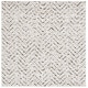 preview thumbnail 45 of 47, SAFAVIEH Adirondack Isabelle Chevron Distressed Rug 6' Square - Ivory/Dark Green - Square