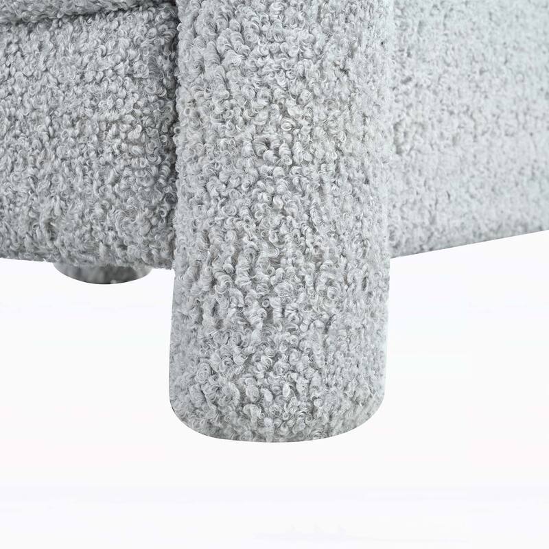 Upholstery Recliner Armchair with Adjustable Backrest, for Living Room Comfort