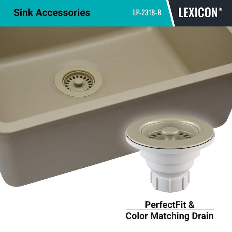 23" x 18" Quartz Kitchen Sink, Single Bowl Sink, Drop-in Sink, Undermount Sink, Granite Kitchen Sink, with Steel... - 23"x18"