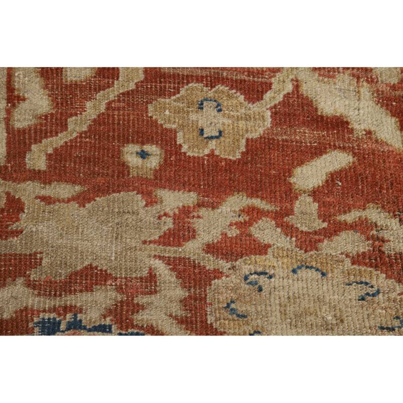 Pre-1900 Antique Vegetable Dye Sultanabad Persian Wool Carpet - 10'9" x 18'10"