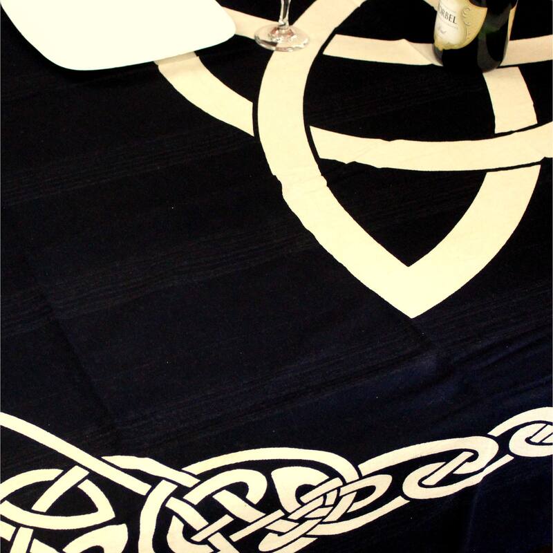 Celtic Tie Dye Trinity Knot Heavy Cotton Tablecloth