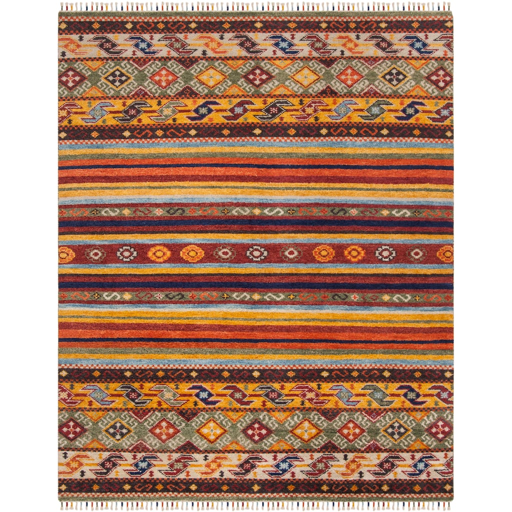 SAFAVIEH Hand-knotted Nomad Adilia Southwestern Tribal Wool Rug