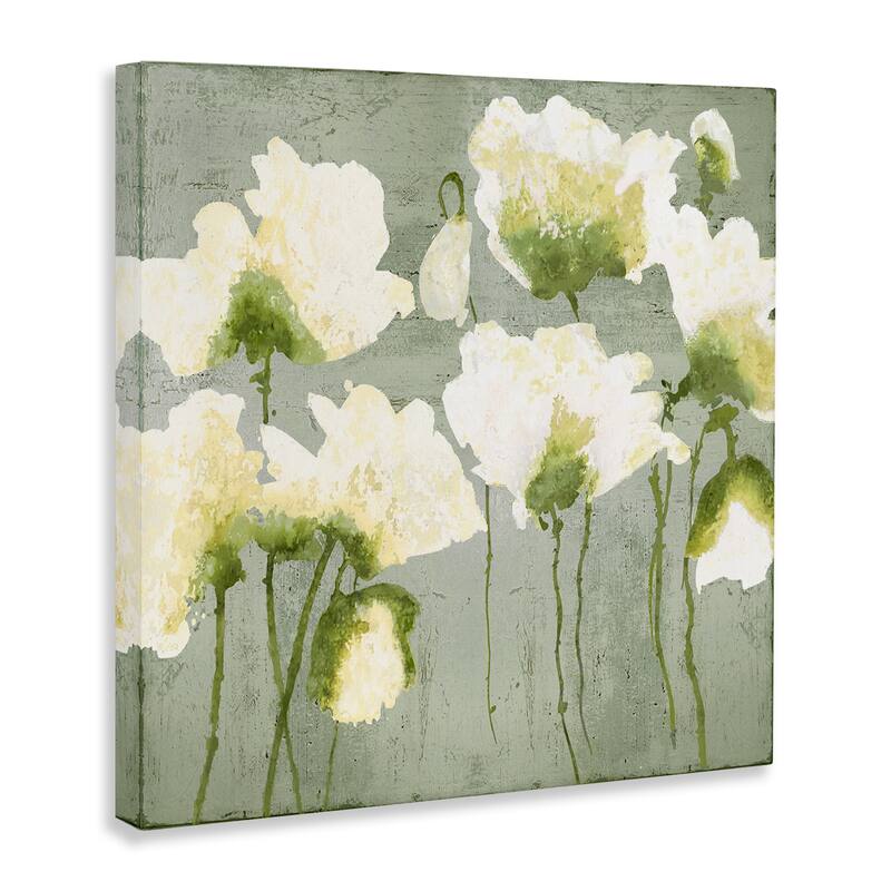 Stupell Modern White Flower Blooms Canvas Wall Art Design By Vanessa Austin