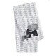 preview thumbnail 1 of 3, Lambs & Ivy Me & Mama Gray/White Elephant on Leaf Print Luxury Nursery Baby Blanket